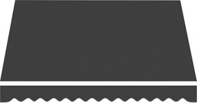 Outsunny napellenző póthuzat UV-védelemmel és vízlepergető bevonattal — 3,5 x 2,5 m vázhoz — Sötétszürke | Aosom