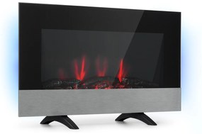 Basel Baseline, elektromos kandalló, 2000 W, 2 fűtési fokozat, termosztát, üveg, rozsdamentes acél
