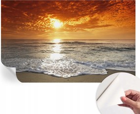 Design fali fotótapéta Öntapadós Óceán hullámok 416x254 cm