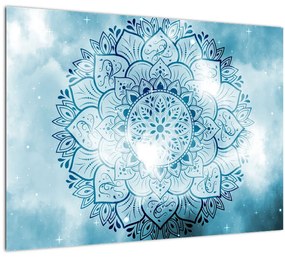 Kép - mennyei mandala (üvegen) (70x50 cm)