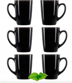 Teás kávéscsésze Fekete füllel Luminarc 6 db-os szett 320 ml