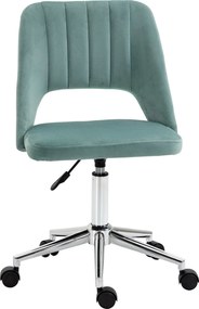 Vinsetto Irodai Szék, Magasságállítható Otthoni Irodai Szék Kartámasz Nélkül, Forgószék Velúr Hatással, Ergonomikus Smink Szék Hálószobába, Tanulmányi