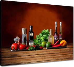 Vászonkép 50x40 Fűszerek a konyhába Gyümölcs