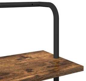 Könyvespolc Füstölt tölgy 60 x 24 x 168 cm Faanyag