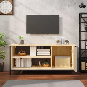 sonoma tölgyszínű szerelt fa TV-szekrény 100x40x45 cm