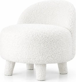 Fehér buklé gyerek fotel Moouv – Artie