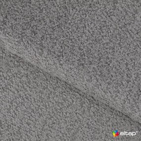 Szürke buklé kinyitható kanapé 256 cm Cotonn – ELTAP