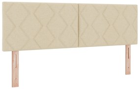 Box Spring Ágy Matrac Krém 160x200 cm Szövet