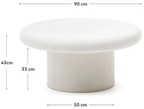 Kerek kerti dohányzóasztal ø 90 cm Addaia – Kave Home