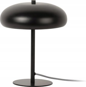 Asztali Lámpa Fekete Fém Gomba E14 Hálószoba Nappali Ø 25 cm