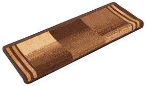 5 db barna öntapadó lépcsőszőnyeg 65x21x4 cm