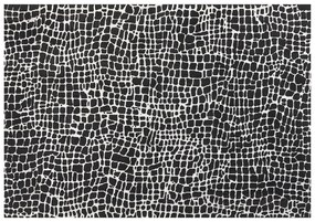 Fekete és fehér szőnyeg 160 x 230 cm PUNGE Beliani