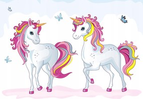 Fotótapéta Unikornis és pillangók Fantasy a gyerekszobába 350x250 Csoda +ragasztó