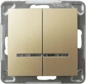 Arany színű kapcsoló LP-2YS/m/28 Impresszió Ospel
