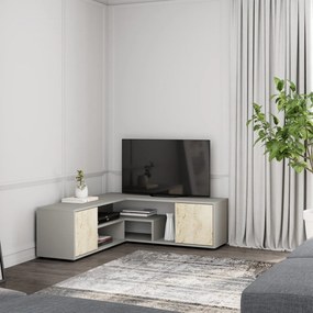 Rosa TV-állvány, szürke-travertin, 120 cm