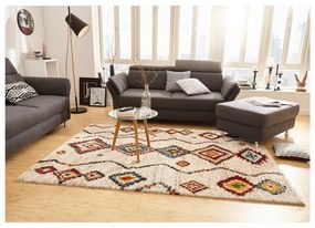Geometric krémszínű szőnyeg, 200 x 290 cm - Mint Rugs
