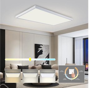 Brilagi - LED fürdőszobai mennyezeti lámpa FRAME LED/96W/230V 120x60 cm IP44 fehér