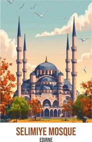 Poszter 29,7x42cm Selimiye Mosque, Edirne