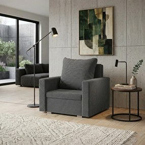 DIZY fotel ágyfunkcióval Sötétszürke