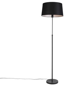 Állólámpa fekete fekete vászon árnyékolóval 45 cm állítható - Parte