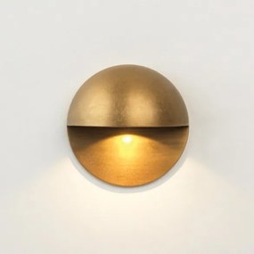 ASTRO LIGHTING 1338004 TIVOLA Kültéri Falba Építhető Lámpa Antik Sárgaréz LED IP44