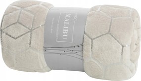 Malibu takaró 150x200 cm krémszínű pléd ágytakaró kanapé puha vastag