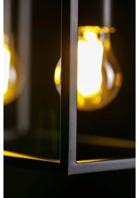 Lámpa Mennyezeti lámpatest DIU4, 3635, AC220-240V, 50/60Hz, 4*E27, IP20, 60CMX18CMX20CM, négyszeres, fekete