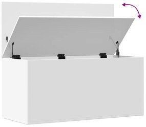 fehér szerelt fa tárolóláda 100x42x46 cm