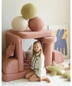 Zöld buklé párna gyerek kanapéhoz Ball – Wigiwama