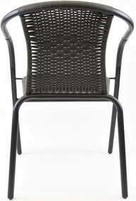 Kerti bisztrószék egymásba rakható szürke