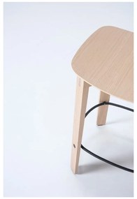 Natúr színű tölgyfa bárszék (ülésmagasság 65 cm) Nora – Gazzda