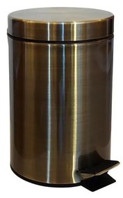 Szemetes 17x26 cm rozsdamentes acél/bronzszínű