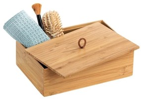 Terra bambusz tárolódoboz fedéllel, szélesség 22 cm - Wenko