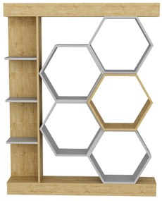 Regál Salix (fehér + tölgy)  . 1102597