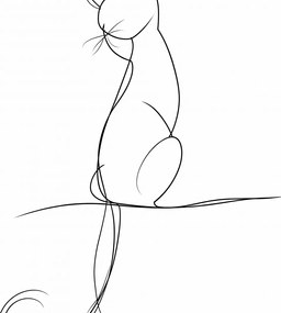 Poszter 90x90cm Elegancia egy vonalban