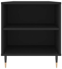 fekete szerelt fa dohányzóasztal 102x44,5x50 cm
