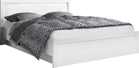 Ágy tárhellyel, 140x200, fehér, JESI NEW