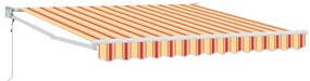 Automatikus Behúzható Napellenző Sárga és Narancs 350x250 cm