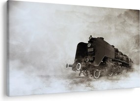 Kép - Vonat a ködben (90x60 cm)