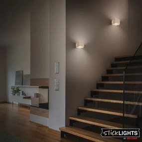 Briloner 3879011 - BORRA újratölthető fali LED-lámpa érzékelővel LED/1,5W/5V 3600 mAh bézs