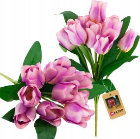 Tulipán csokor tulipán Művirágok húsvéti gumírozott 9db