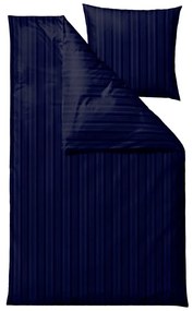 Sötétkék egyszemélyes damaszt ágyneműhuzat 140x200 cm Noble – Södahl