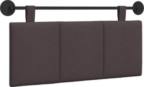 vidaXL Fali Fejtámla Csíkos Sötét Barna 110 x 55 x 5 cm szövet
