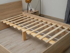 Léces ágyrács textillel 80x200 cm