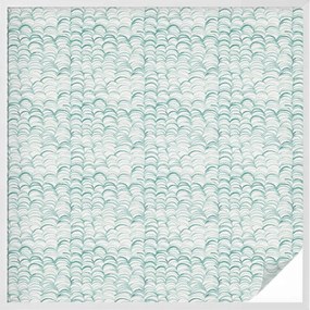 Szélvédőfólia Ablakvédő Adatvédelem Zöld hullám 100x100 cm