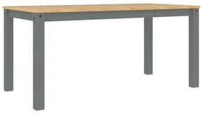 Panama szürke tömör fenyőfa ebédlőasztal 160 x 80 x 75 cm