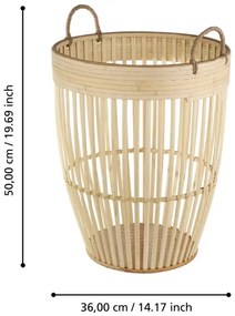 Eglo 426512 - Dekoratív kosár NARAHA 50x36 cm bambusz