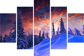 Kép - Téli szürkület (150x105 cm)