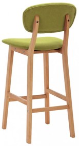 vidaXL 2 db zöld szövet bárszék