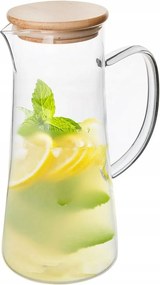 Üveg kancsó Bambusz fedéllel Tömör Dekoratív Orion 1,35 L